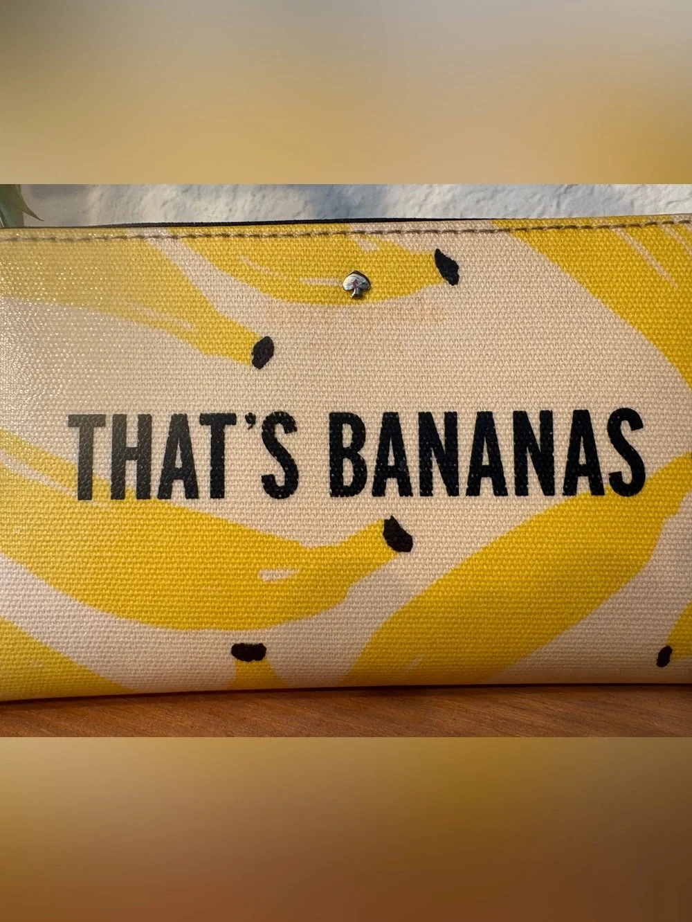 KATE SPADE - That’s Bananas Yellow Canvas Wallet